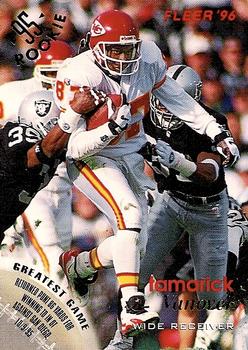 Tamarick Vanover Kansas City Chiefs 1996 Fleer NFL #70